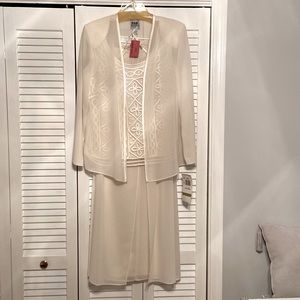 Ivory Lace 3 piece pantsuit
